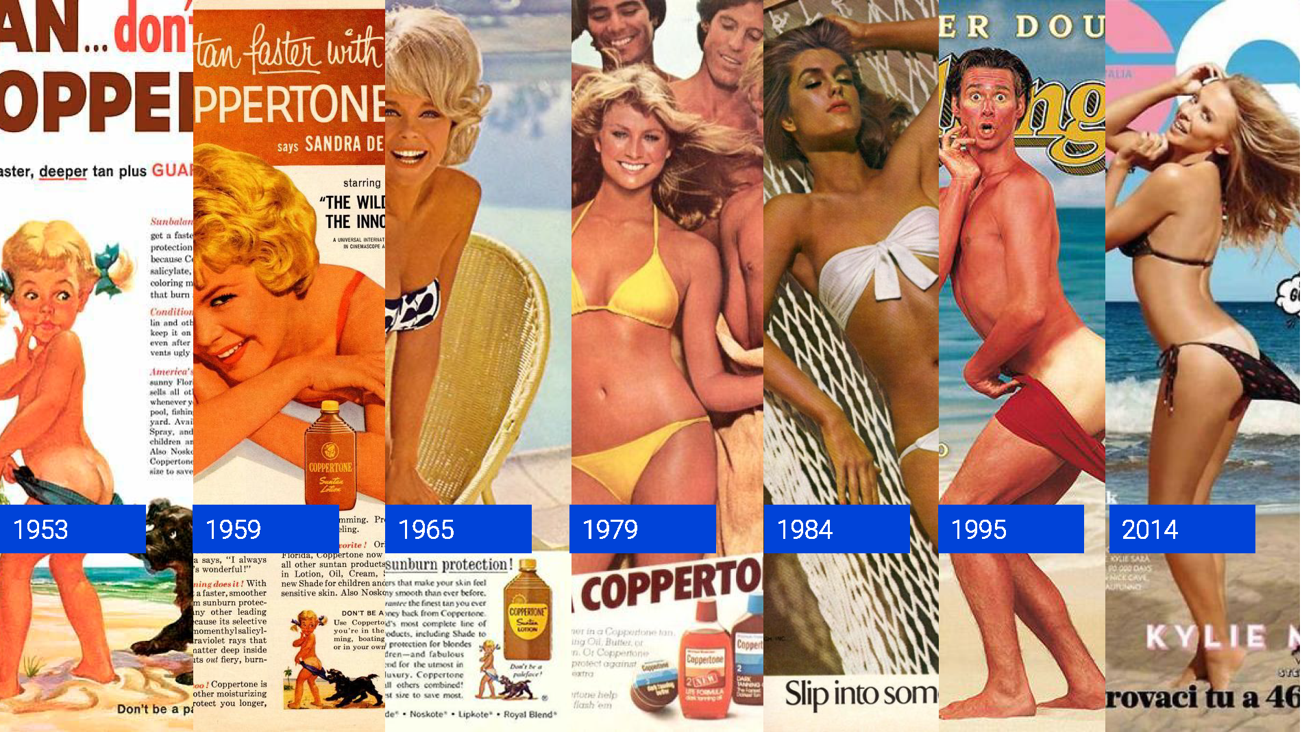 Coppertone ad archive, 1953–2014