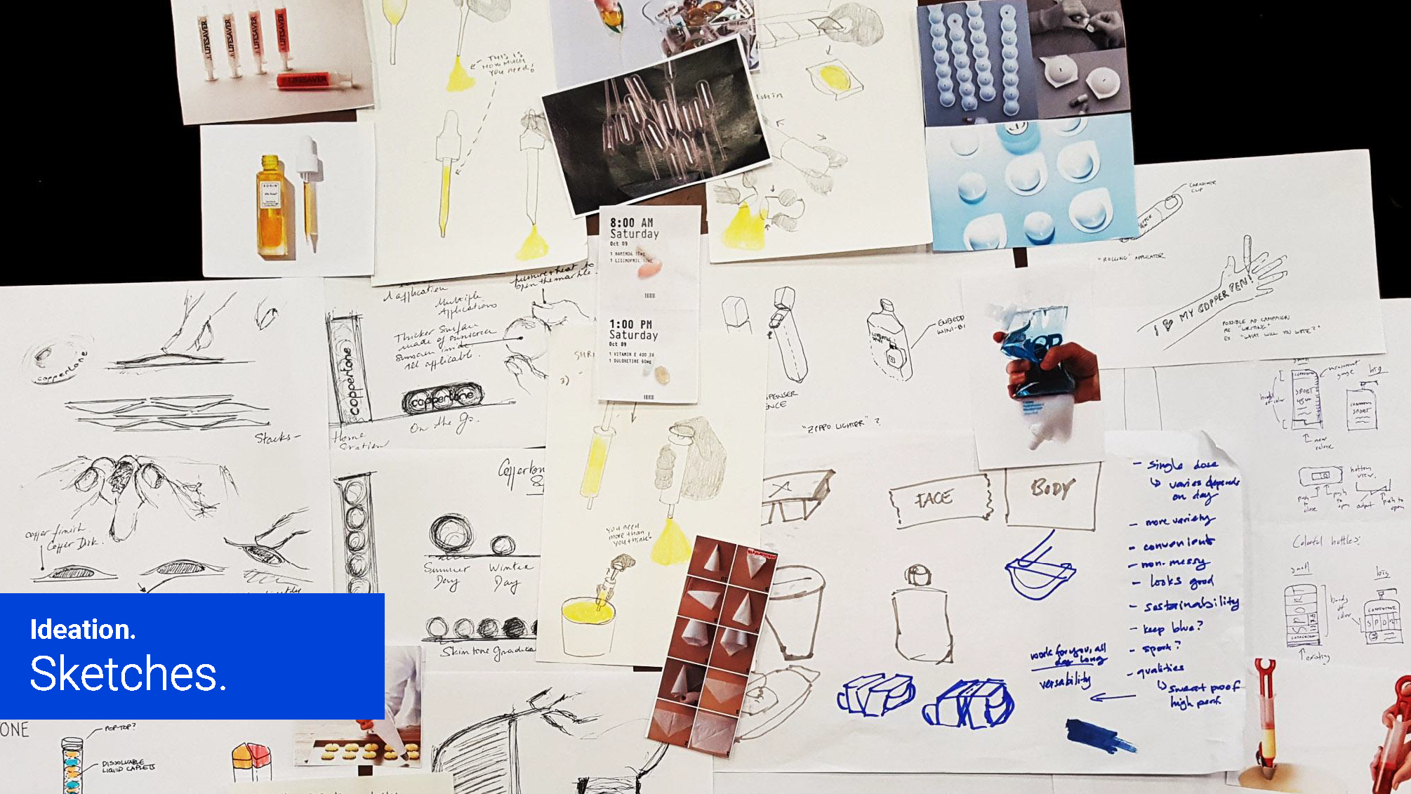 Ideation sketches