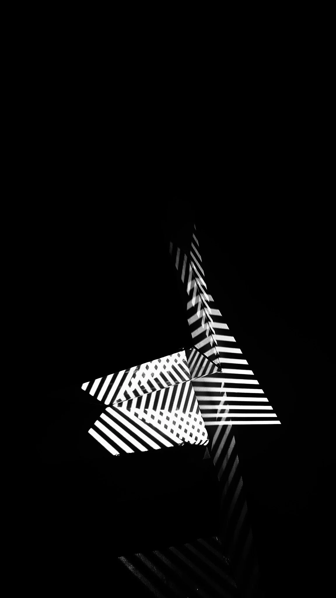 Striped light study on dome mirror, 6